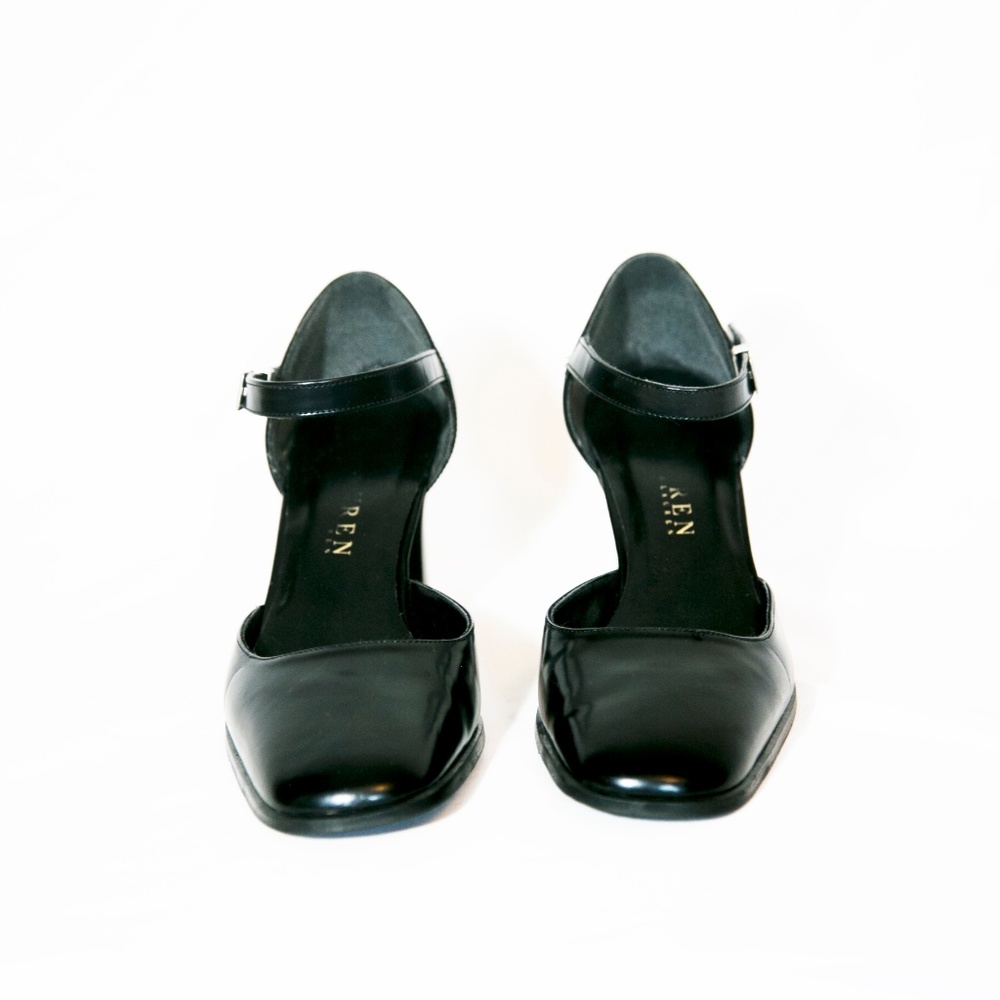 Ralph Lauren ankle strap vintage minimal heels